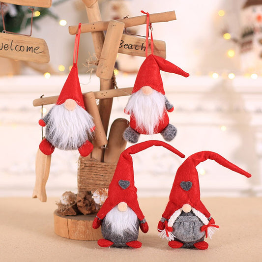 4Styles Merry Christmas Ornament Plush Tomte Doll