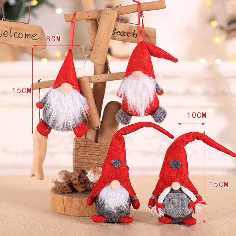 4Styles Merry Christmas Ornament Plush Tomte Doll