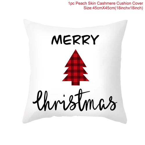 45cm Christmas Cushion Cover Navidad Merry Christmas Decorations For