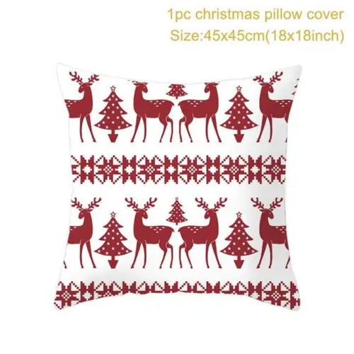 45cm Christmas Cushion Cover Navidad Merry Christmas Decorations For