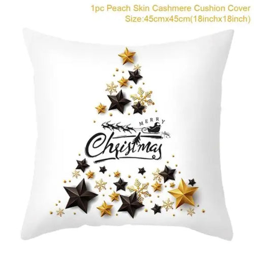 45cm Christmas Cushion Cover Navidad Merry Christmas Decorations For