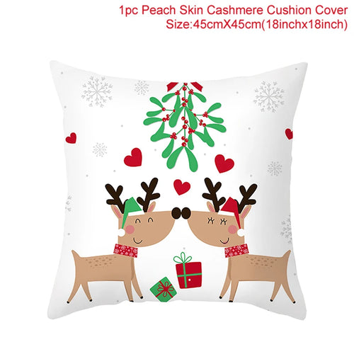 45cm Christmas Cushion Cover Navidad Merry Christmas Decorations For