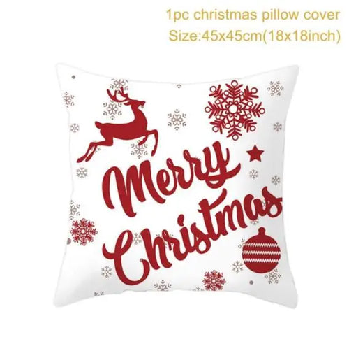 45cm Christmas Cushion Cover Navidad Merry Christmas Decorations For