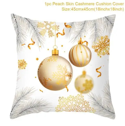 45cm Christmas Cushion Cover Navidad Merry Christmas Decorations For