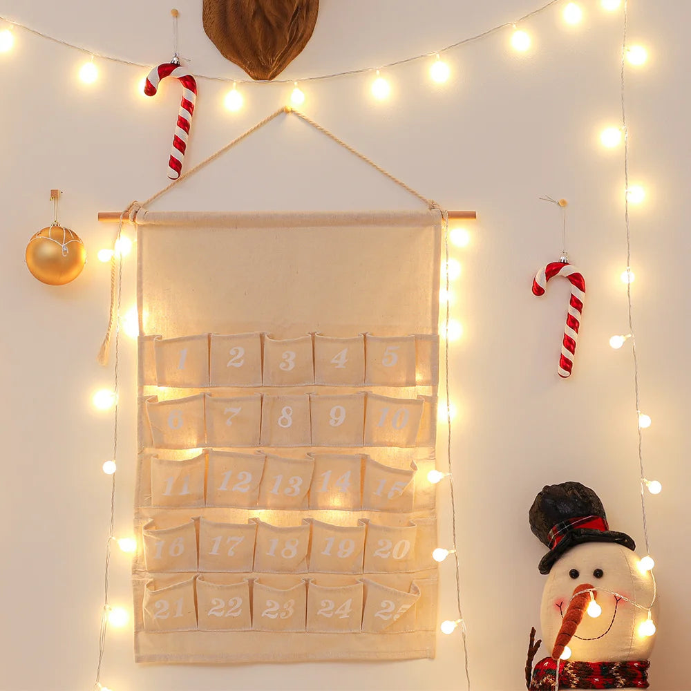 Christmas Advent Calendar With Pockets