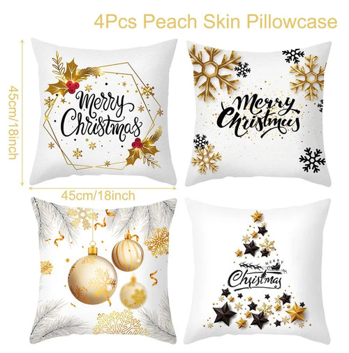 45cm Christmas Cushion Cover Navidad Merry Christmas Decorations For