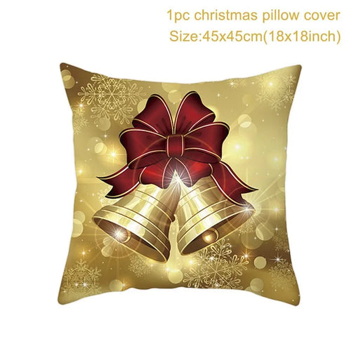 45cm Christmas Cushion Cover Navidad Merry Christmas Decorations For