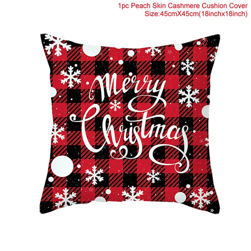 45cm Christmas Cushion Cover Navidad Merry Christmas Decorations For